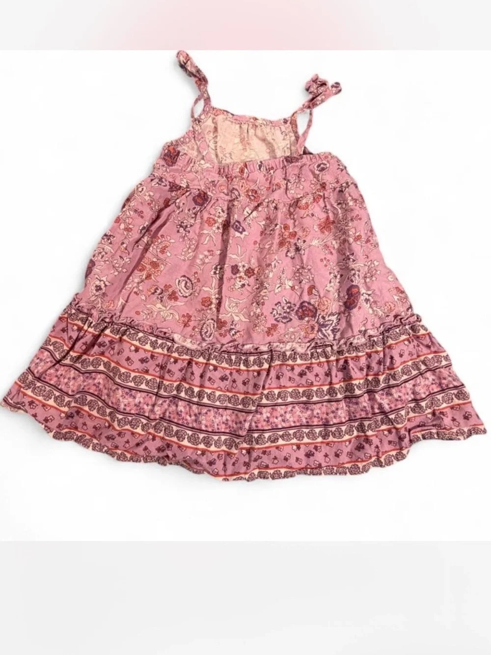 OshKosh B'gosh Pink Floral Fairycore Sundress Dress Girls Size 4T